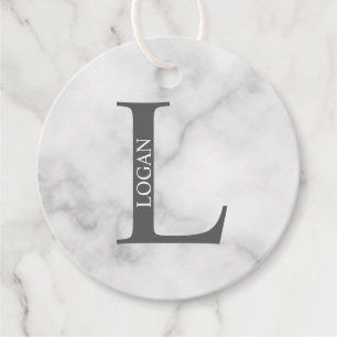 Persoonlijk Monogram en Naam Bedankjes Labels