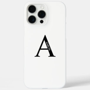 Persoonlijk Monogram en Naam iPhone 16 Pro Max Hoesje