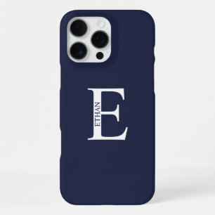 Persoonlijk monogram en naam iPhone 16 pro max hoesje