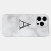 Persoonlijk monogram en naam iPhone hoesje (Achterkant horizontaal)