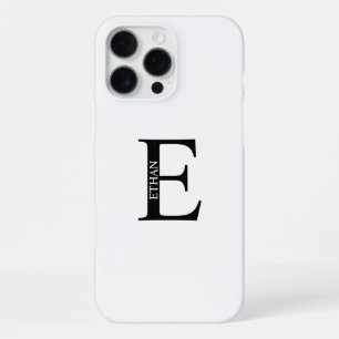 Persoonlijk monogram en naam iPhone 16 pro max hoesje