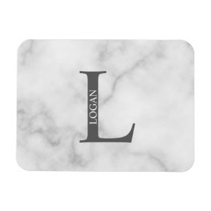 Persoonlijk monogram en naam magneet