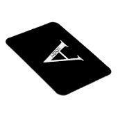 Persoonlijk monogram en naam magneet (Rechterzijde)