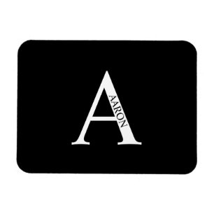 Persoonlijk monogram en naam magneet