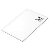 Persoonlijk monogram en naam notitieblok (Schuin)