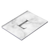 Persoonlijk monogram en naam notitieboek (Linkerzijde)