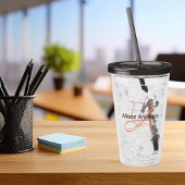 Persoonlijk monogram en naam op maat acryl drinkbeker