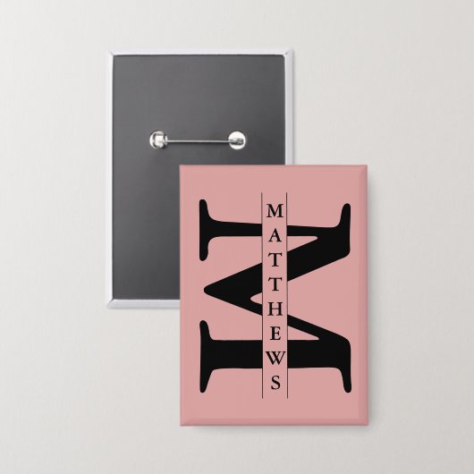 Persoonlijk Monogram en Naam Poker Button (Voorkant / Achterkant)