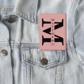 Persoonlijk Monogram en Naam Poker Button (Insitu)