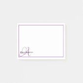 Persoonlijk monogram en naam post-it® notes (Voorkant)