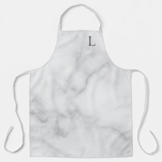 Persoonlijk monogram en naam schort (Voorkant)