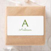 Persoonlijk monogram etiket (Insitu)
