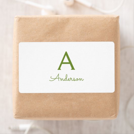 Persoonlijk monogram etiket (Insitu)