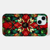 Persoonlijk Monogram Gebrandschilderd Glas Kerstmi Case-Mate iPhone Case (Achterkant (horizontaal))