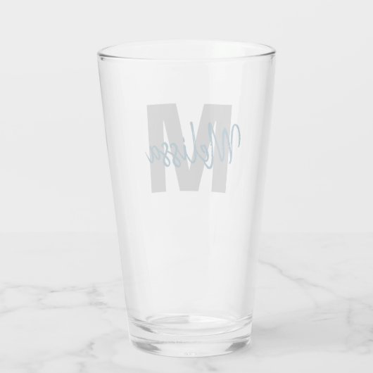 Persoonlijk monogram glas (Achterkant)