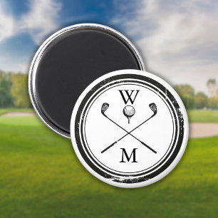 Persoonlijk Monogram Golf Magneet