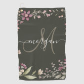 Persoonlijk monogram golfhanddoek (Voorkant)