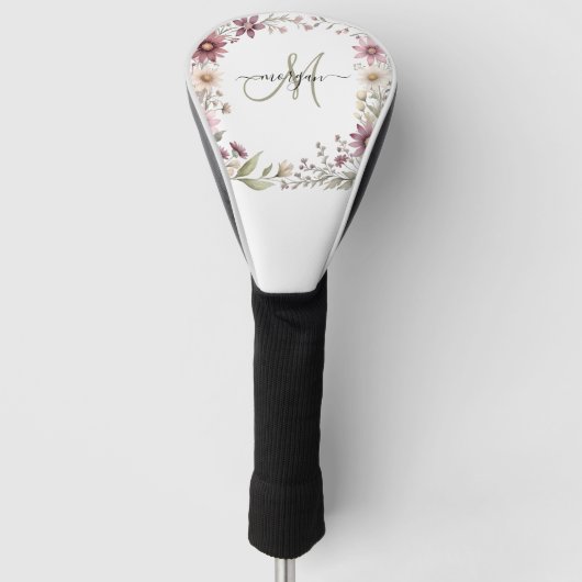 Persoonlijk Monogram Golfheadcover (Voorkant)