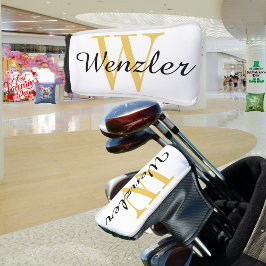 Persoonlijk monogram golfheadcover