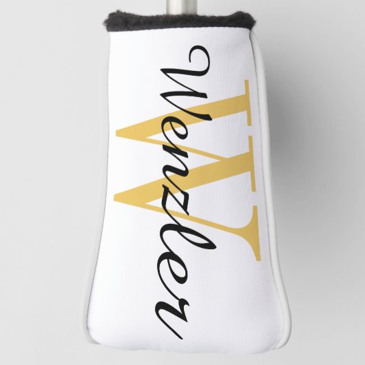 Persoonlijk monogram golfheadcover (Draai 90)