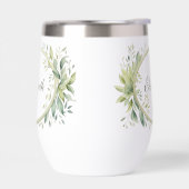 Persoonlijk monogram groen bruidsmeisje cadeau (Links)