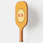 Persoonlijk monogram herfst kleuren schema pickleball paddle (Links)