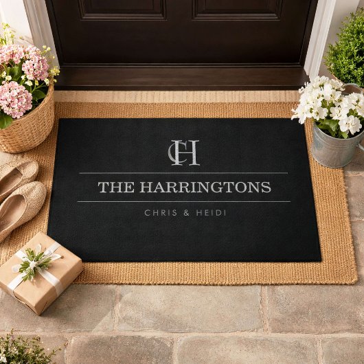 Persoonlijk Monogram Housewarming Huwelijkscadeau Deurmat