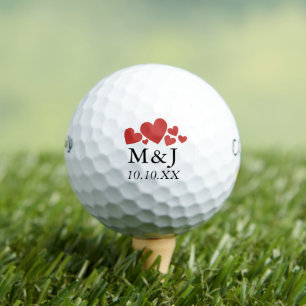 Persoonlijk Monogram Huwelijk Save The Date Golfballen
