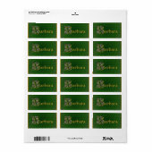 Persoonlijk monogram initiaal B madeliefjes bloem Etiket (Full Sheet)