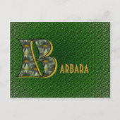 Persoonlijk Monogram Initiaal B Madeliefjes Kunst Briefkaart (Voorkant)