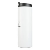 Persoonlijk monogram initiaal en naam thermosbeker (Geroteerd rechts)