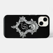 Persoonlijk monogram initiaal iPhone hoesje (Achterkant horizontaal)