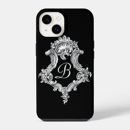 Persoonlijk monogram initiaal iPhone hoesje (Achterkant)