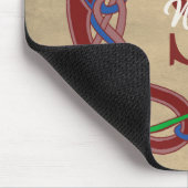 Persoonlijk monogram initiaal Keltisch ontwerp Muismat (Hoek)