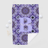 Persoonlijk Monogram Initiaal Naam Bloemstuk Golfhanddoek (Insitu)