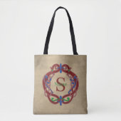 Persoonlijk monogram initiaal naam Keltisch ontwer Tote Bag (Voorkant)