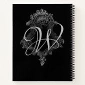 Persoonlijk monogram initiaal notitieboek (Achterkant)