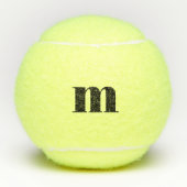 Persoonlijk monogram initiaal tennisballen (Voorkant)