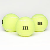 Persoonlijk monogram initiaal tennisballen (Multi)