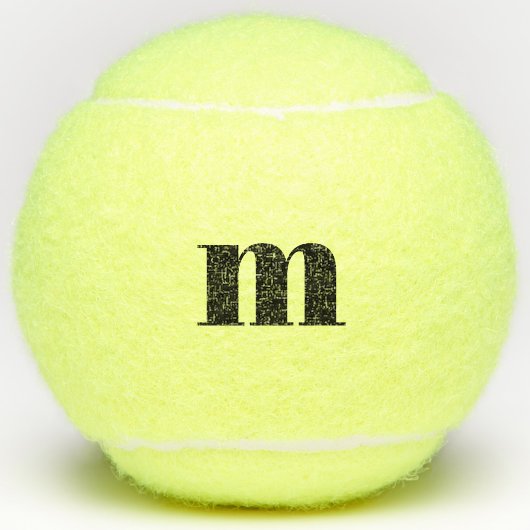 Persoonlijk monogram initiaal tennisballen