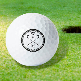Persoonlijk monogram klassieker  golfballen
