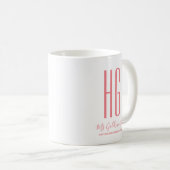 Persoonlijk Monogram Koffiemok (Voorkant rechts)