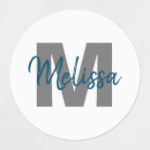 Persoonlijk Monogram Labels (Design 1)