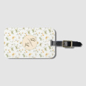 Persoonlijk monogram lente vlinder bagagelabel (Voorkant (horizontaal))
