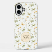 Persoonlijk monogram lente vlinder Case-Mate iPhone case (Achterkant)