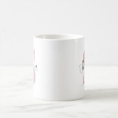 Persoonlijk monogram met aangepaste initiaal en na koffiemok (Center)