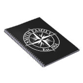 Persoonlijk monogram met kompasster notitieboek (Rechterzijde)