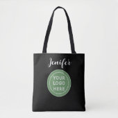 Persoonlijk monogram, minimalistisch, stijlvol tote bag (Voorkant)