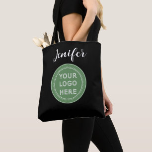 Persoonlijk monogram, minimalistisch, stijlvol tote bag