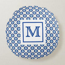 Persoonlijk Monogram Modern Oogpatroon 